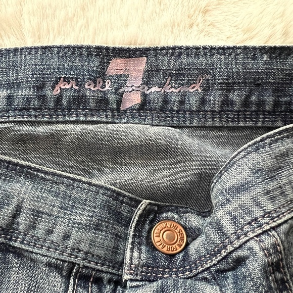7 for all Mankind Denim Mini Skirt - Picture 3 of 5
